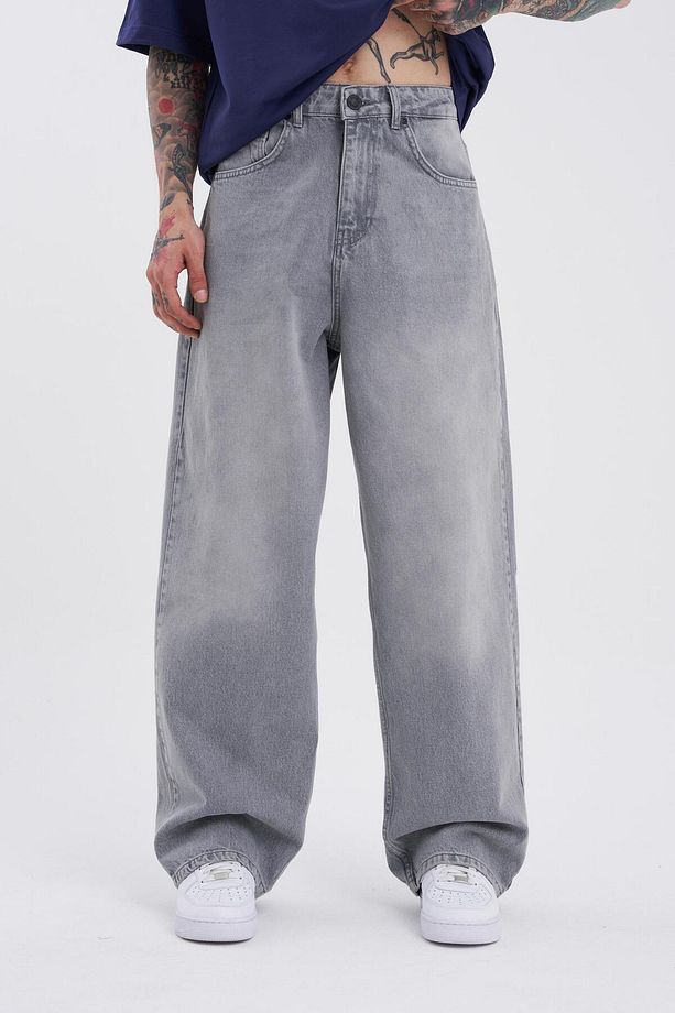 Erkek Oversize Baggy Jean Ghost - 1