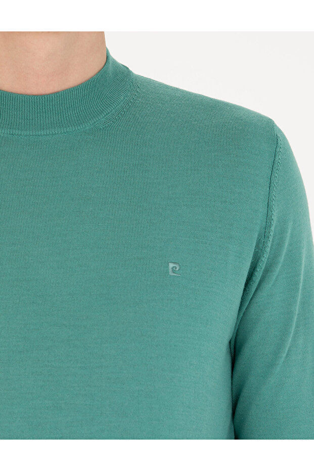 Mint Regular Fit Çeyrek Yaka Yün Karışımlı Basic Triko Kazak 50270049-VR090 - 7