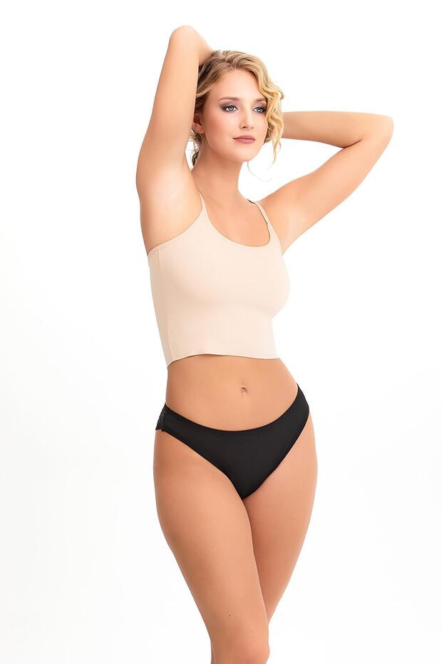 Dámske brazílske nohavičky s čipkou na chrbte, sada 5 kusov MODEL-3 - 2