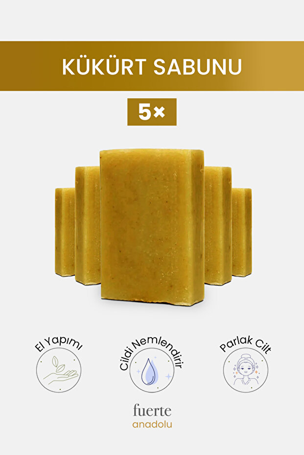 Sulfur Soap (Advantageous Package) 5 Pieces