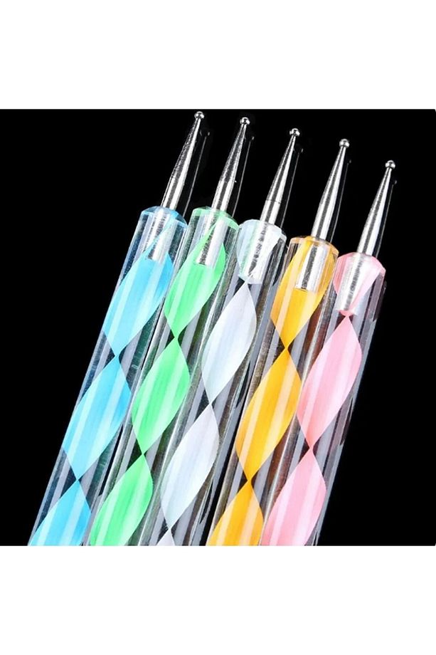 Çiçek Modelleme Çubuğu 5li Marzipan Seti Şeker Hamuru Çömlek Seramik Heykel Mandala Çiçek Yapma Seti - 6