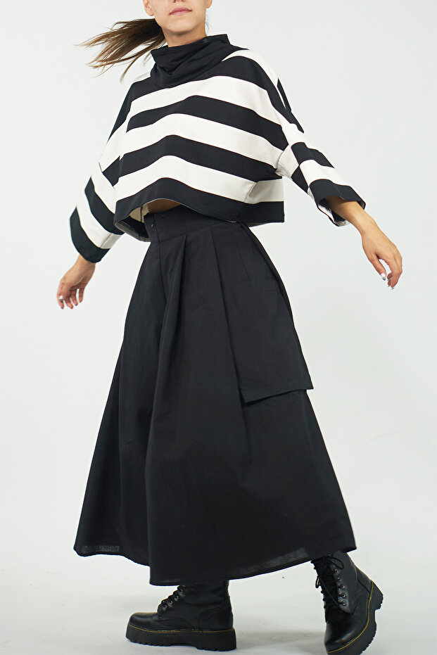 Siyah Kali Kargo Pantolon - 5