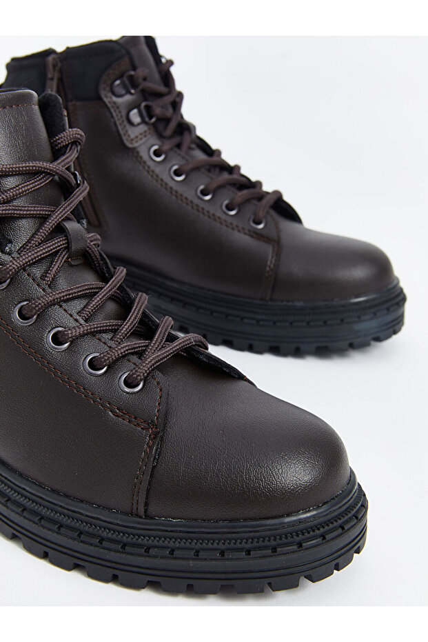 Lcw Bağcıklı Deri Görünümlü Erkek Bot - 3