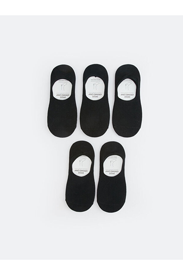 Lcw Accessories Black Men's Ballerina Socks Pack of 5