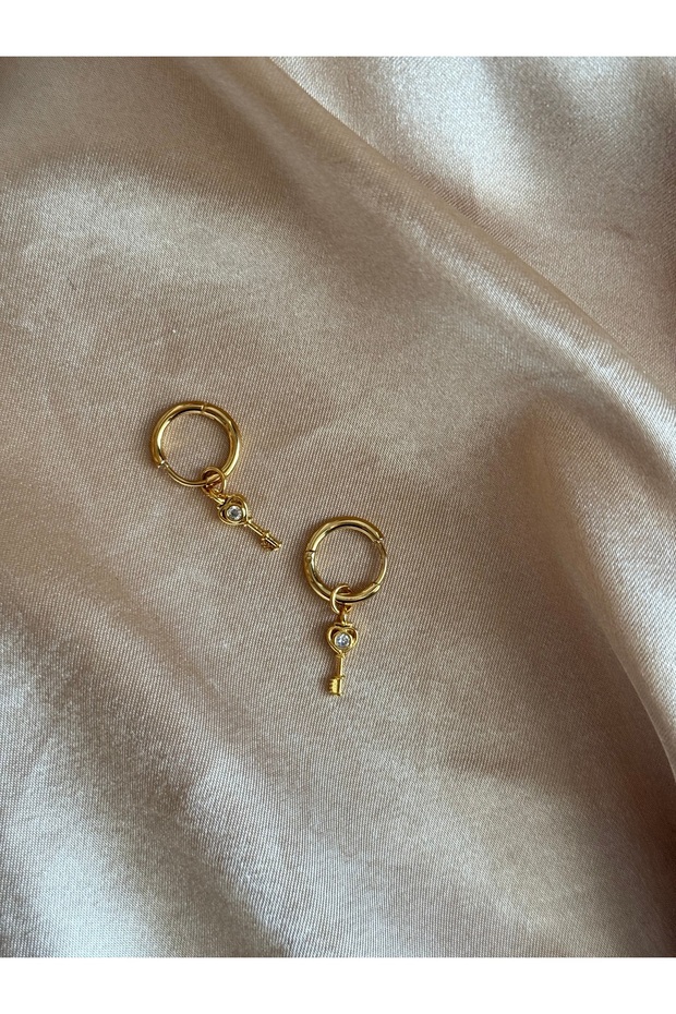 Tiny Key Earrings - 3