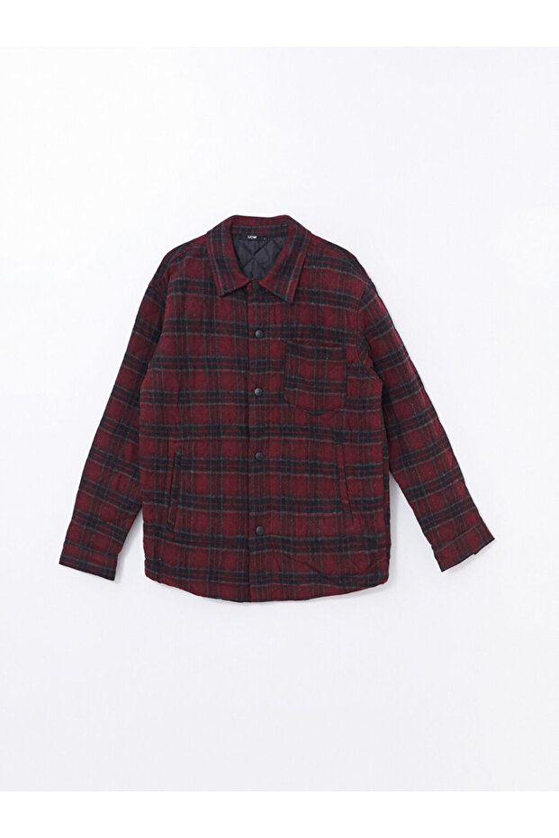 LCW Regular Fit Uzun Kollu Ekose Erkek Gömlek Ceket - 6