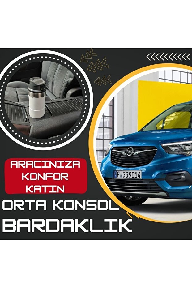 حامل أكواب وحدة التحكم المركزية المتوافق مع Opel Combo متوافق مع موديلات 2019-2024