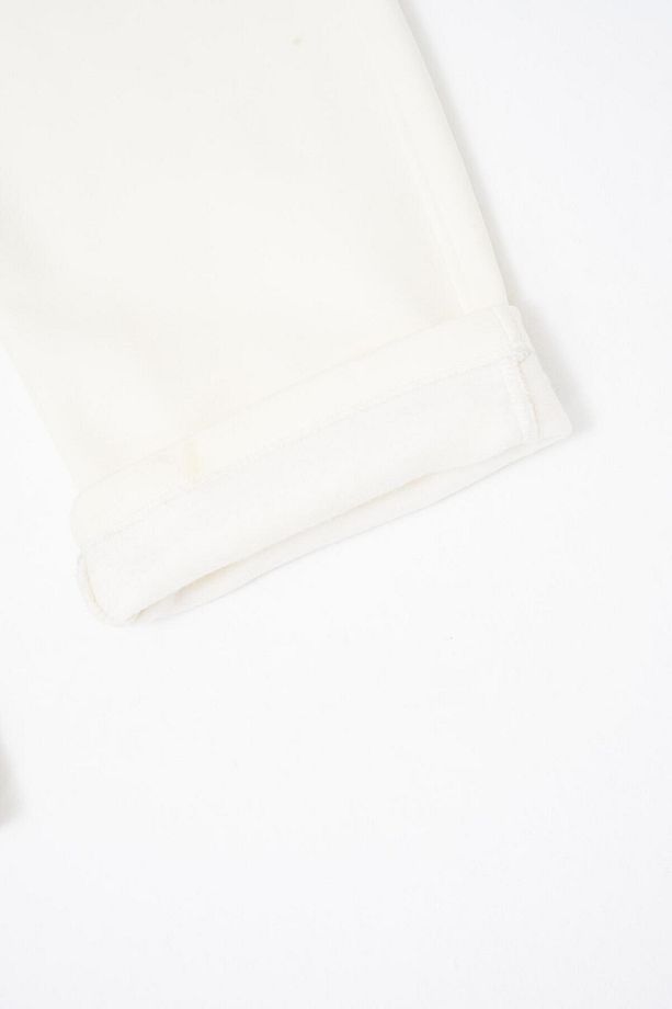 Erkek Baggy Oversize Ekru Eşofman Altı - 8