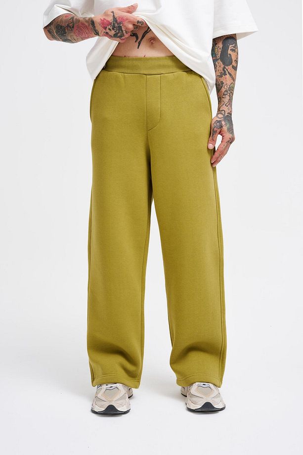 Erkek Baggy Oversize Yeşil Eşofman Altı - 1