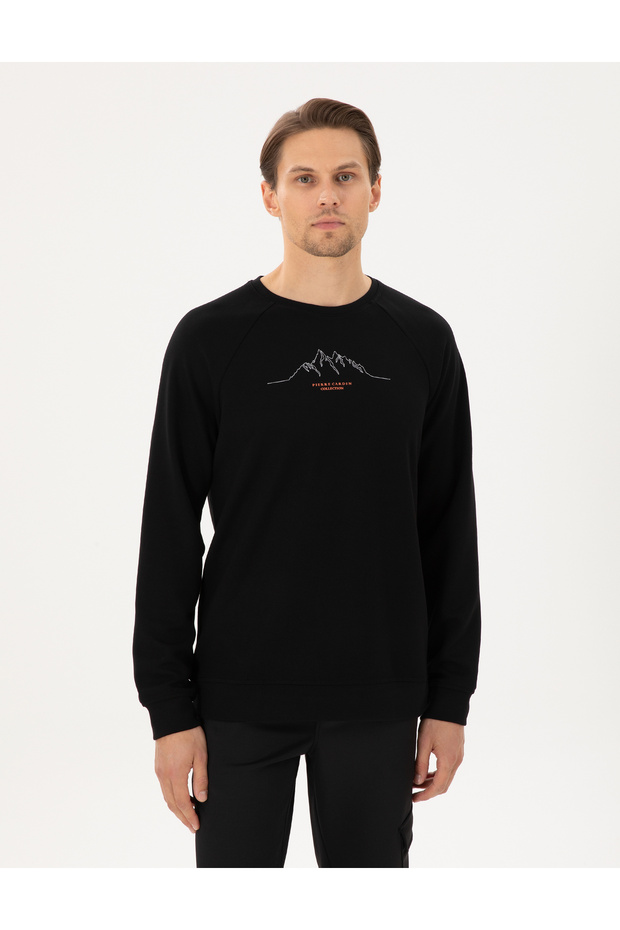 Black Regular Fit Sweatshirt 50290611-Vr046