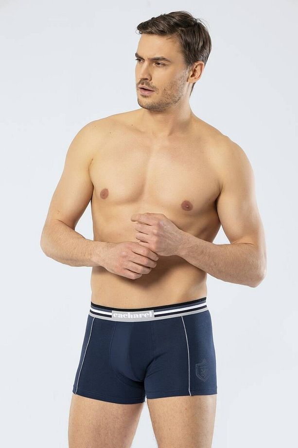 Erkek 2li Baskılı Boxer Lacivert/siyah - 2