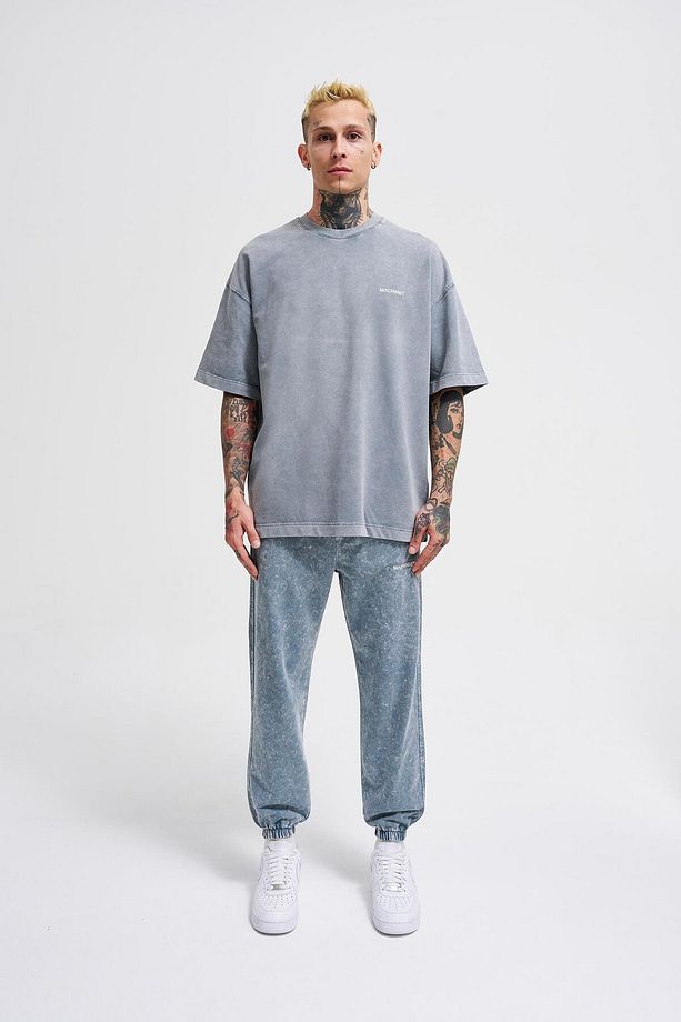 UNISEX RELAXED YIKAMALI BASIC T-SHIRT GHOST CLOUDY - 3