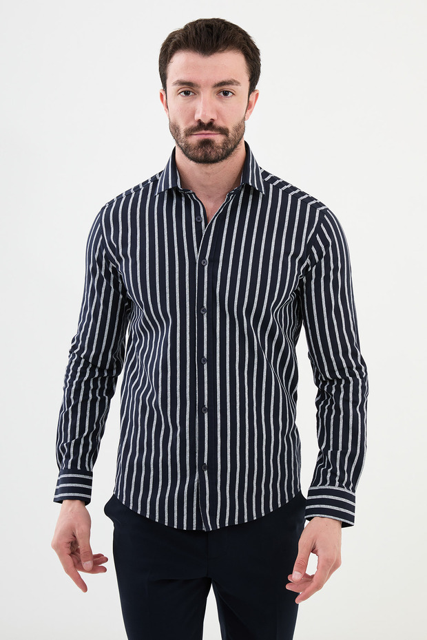 GÖMLEK GİZLİ DÜĞMELİ - 1