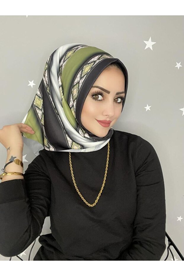 Şal eşarfă cu model - 1