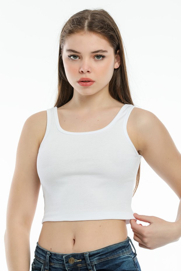 Women's Crop Knitted Athlete-T-Shirt Spr21y12