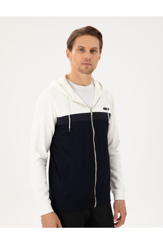 Ekru Regular Fit Örme Hırka 50292126-VR019 - 3