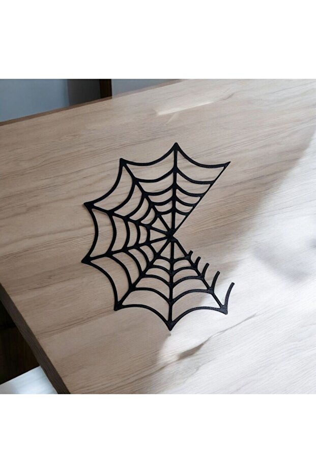 3d Örümcek Ağı Kapı Köşesi Süsü - 2