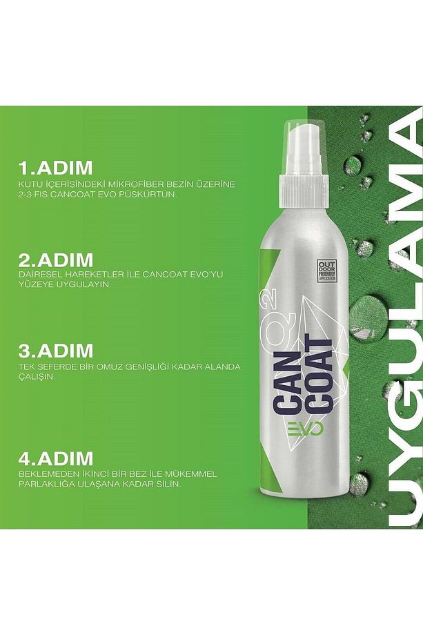 Gyeon Q² Cancoat Evo Hidrofobik Nano Seramik Kaplama Seti - 200 ml - 9h Oto Boya Koruma-su Itici - 8