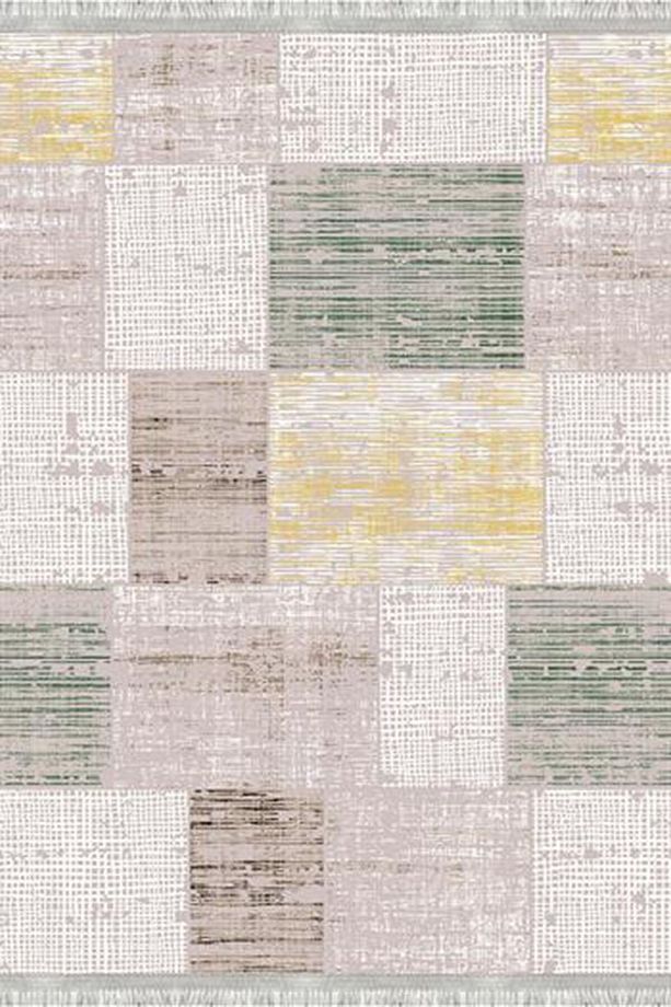 Patchwork Verona Kaymaz Deri Tabanlı Yıkanabilir Antibakteriyel Dijital Baskı Patchwork Halı Yolluk - 3