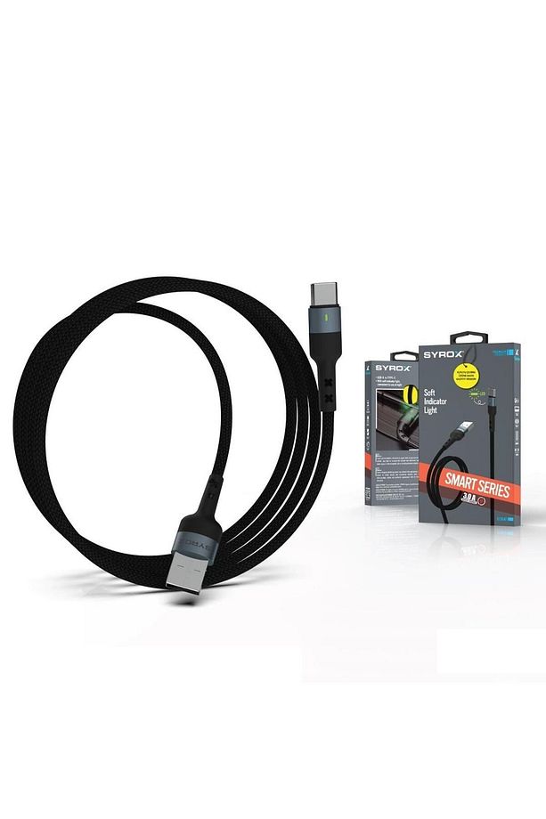 zerdğ 3.0A Uyumlu Hasir Type-C Hızlı Şarj & Data Kablosu Yeni Model 998259 - 3