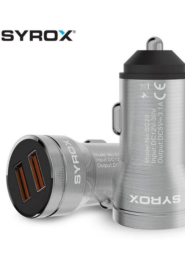 SC20B Araç Çakmaklık Şarj Aleti 3.1Amper Çift USB Giriş - 2