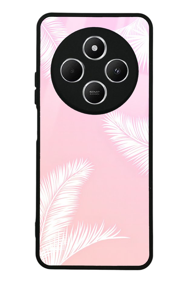 Teleplus Xiaomi Redmi 14C White Palm Designed Glossy Phone Case