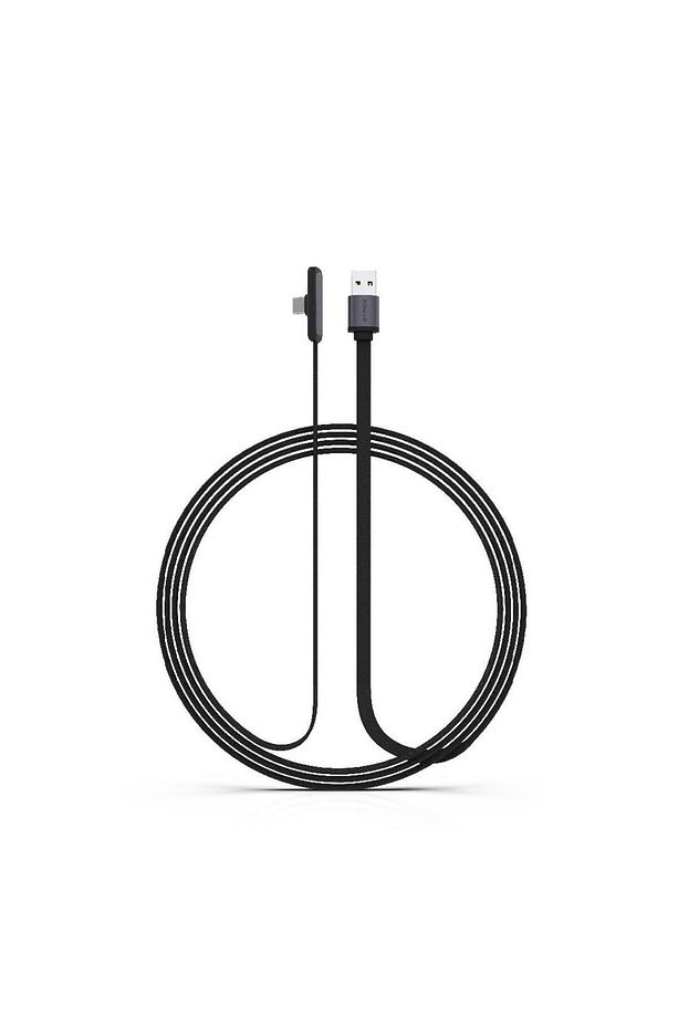 C131AT 3.0A USB To Type-C 90 Derecelik Hasir Hızlı Şarj & Data Kablosu - 3