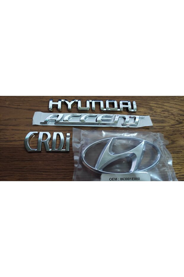 هيونداي أكسنت إيرا شعار خلفي لصندوق السيارة 2011 أكسنت إيرا CRDİ مجموعة صندوق السيارة