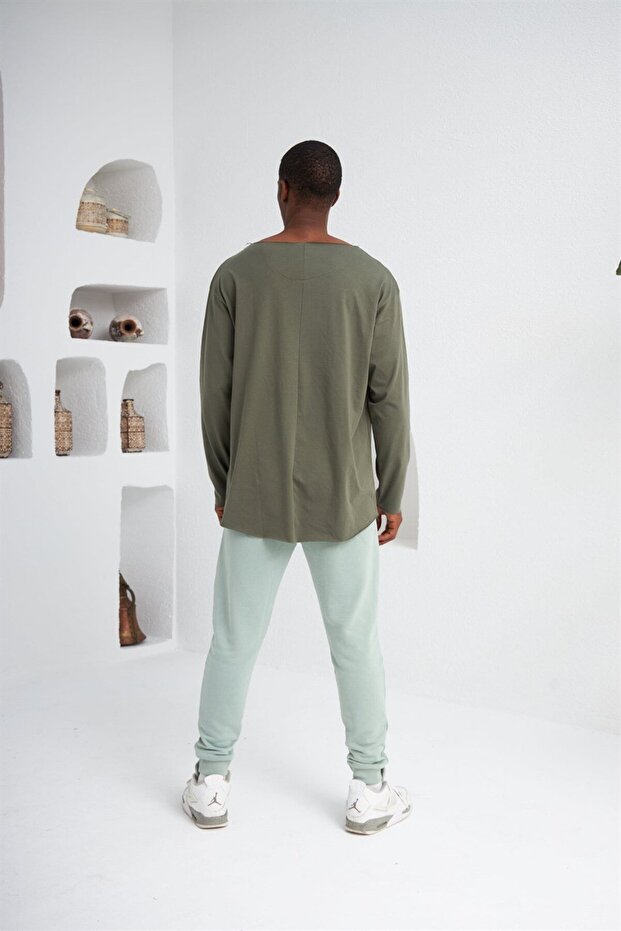 Dikişsiz Salaş Oversize Sweatshirt - 2