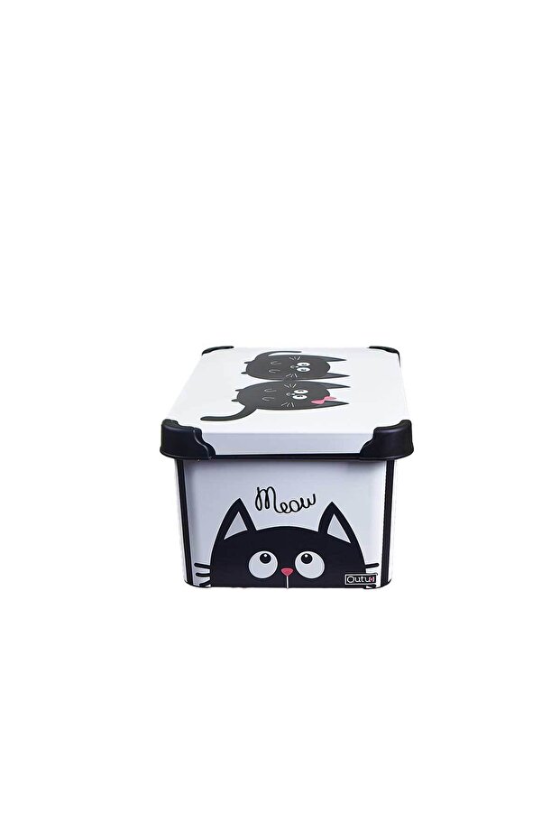 Style Box Meow Patterned 10 L Storage Box - 4