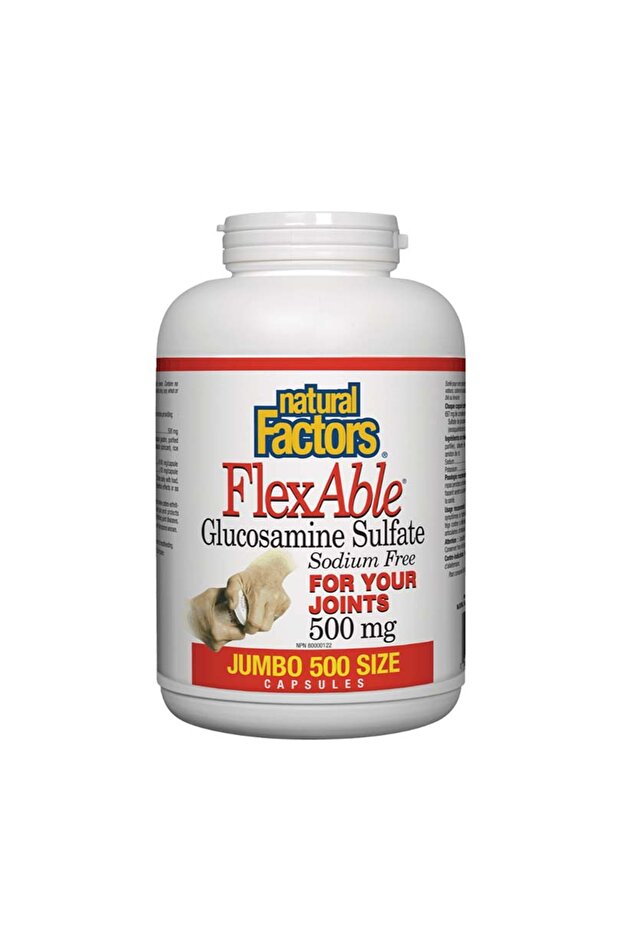 Flexable Glucosamine Sulfate, 500 mg, 500 Capsules