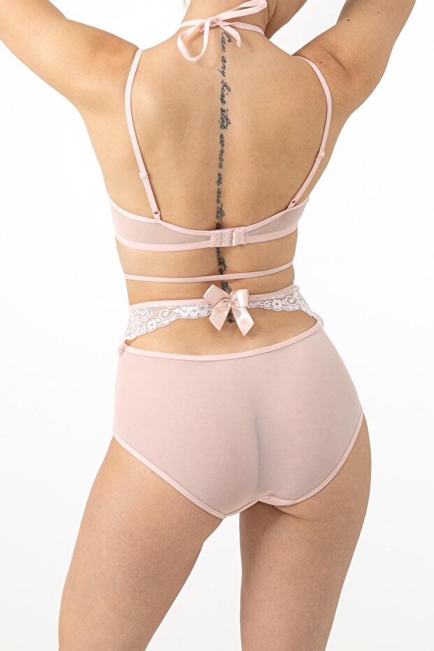 Fiszbiny, kryte, koronkowe, lamówka Szczegółowy komplet biustonoszy Fantasy - 6