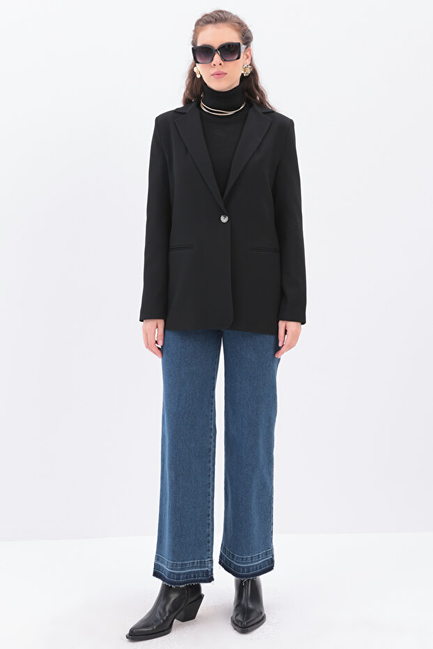 Kruvaze Blazer Ceket - 2