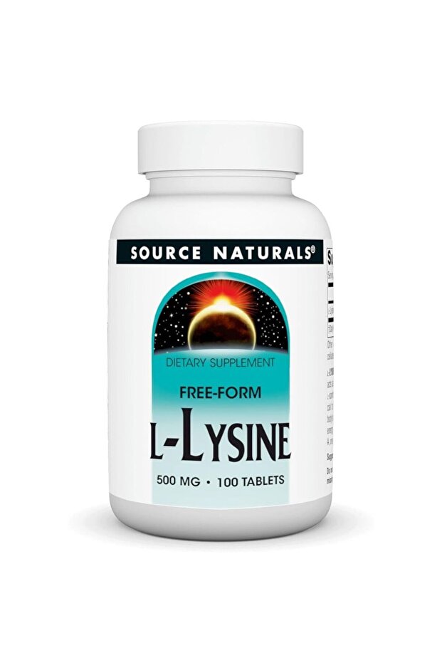 L Lysine, 100 Tablets, 500 mg