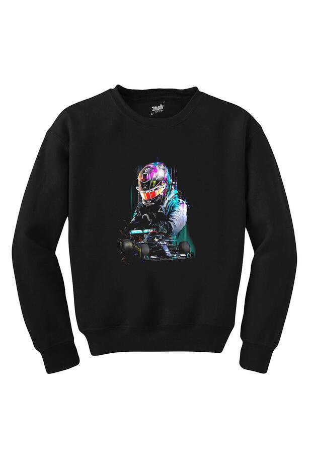 F1 لويس هاميلتون 44 سويت شيرت أسود