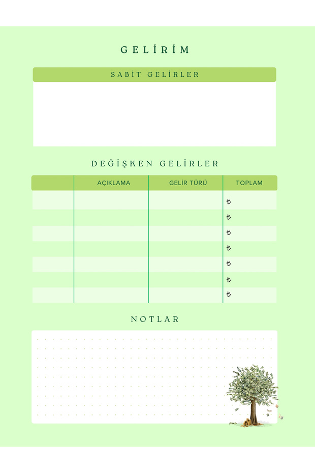 Bütçe Planlama Defteri - 4