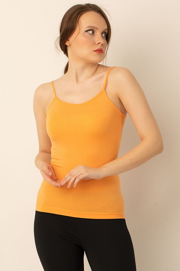 İnce Askılı Seamless Tişört - 3