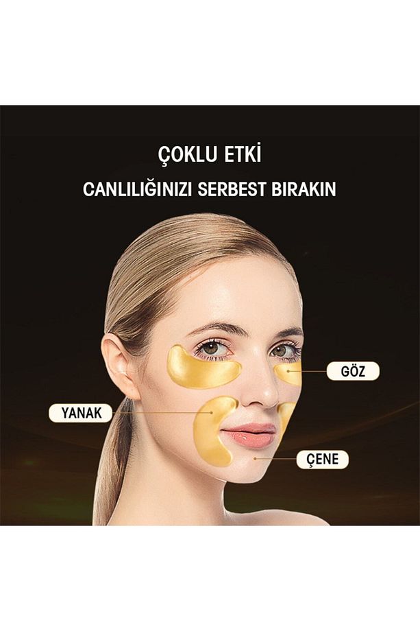 ® 2li Altın Hyalüronik Asit Kırışıklık Karşıtı Ve Amino Asit Aydınlatıcı Maske Seti - 4