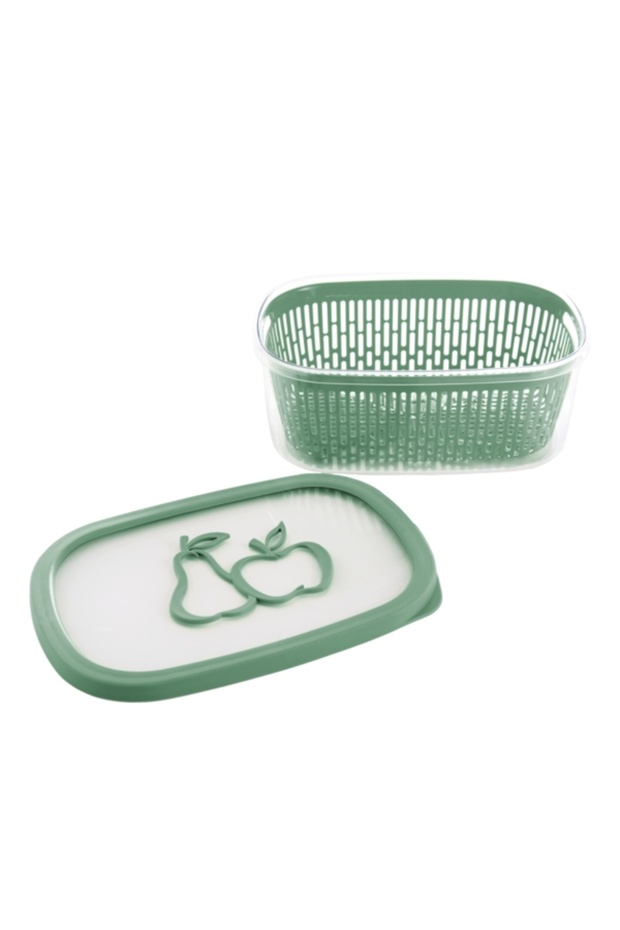 علبة فواكه عطرية بغطاء مستطيل 4 لتر - 2