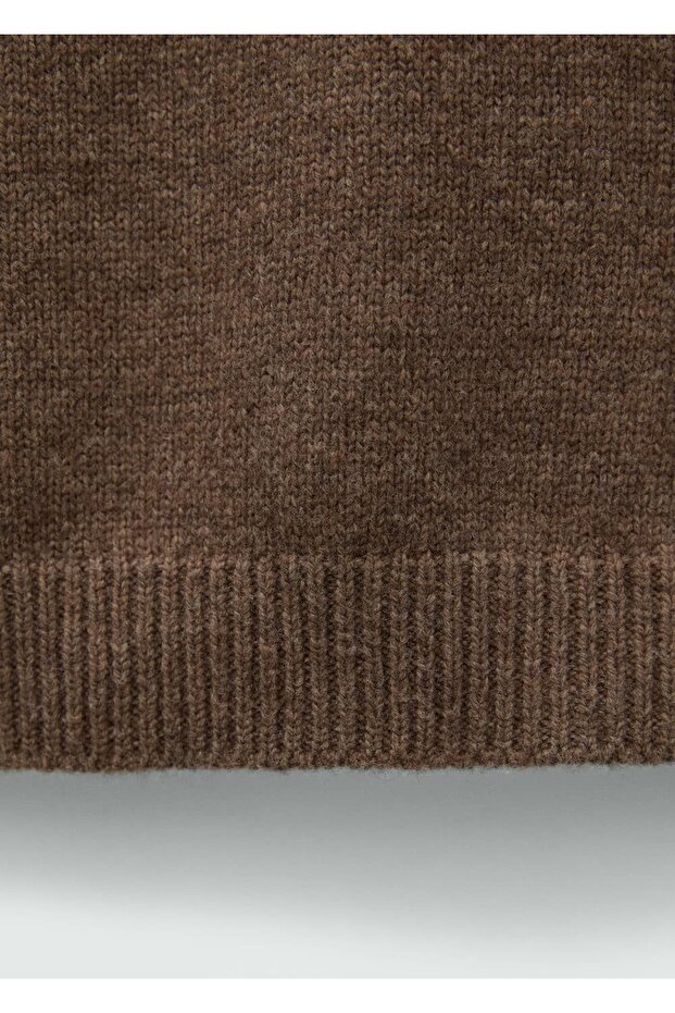 Uzun kollu yün kazak - 7