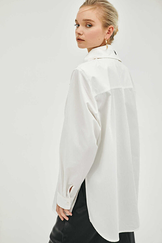 Lilly Oversize Cotton Gömlek - 4