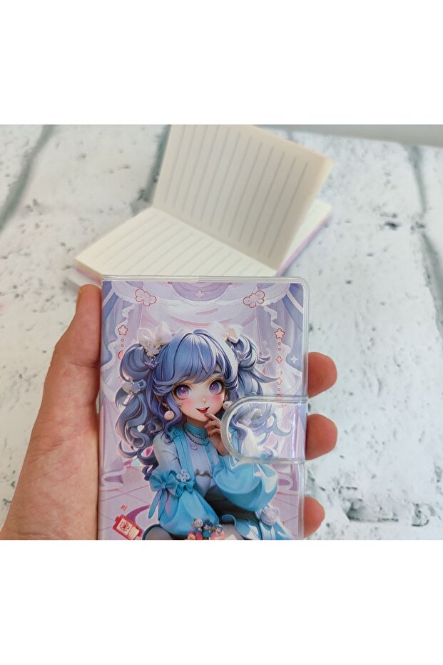 A6 الفيلكرو أنيمي مفهوم دفتر المفكرة المشارب دفتر 80 ورقة 1PCS - 1