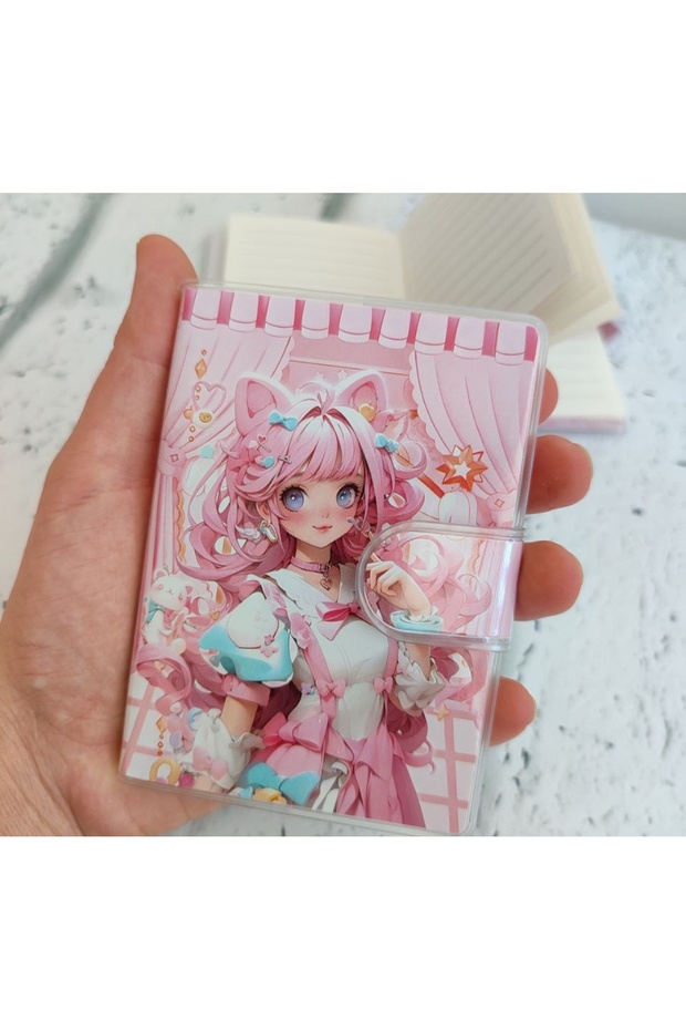 A6 Velcro Anime Concept Notebook Notepad Lined Notebook 80 Sheets 1Pcs - 1