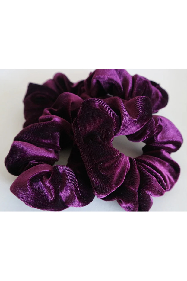 Large Size Velvet Purple Rubber Buckle - Pack of 2 Buckles004