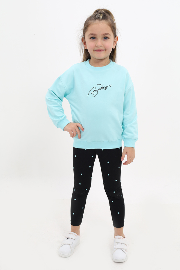 Girl's Embroidered Tights Set