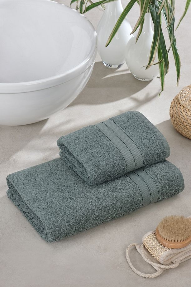 Kai  2'li Banyo Havlu Seti | Pamuklu | Çeyiz Seti - 1