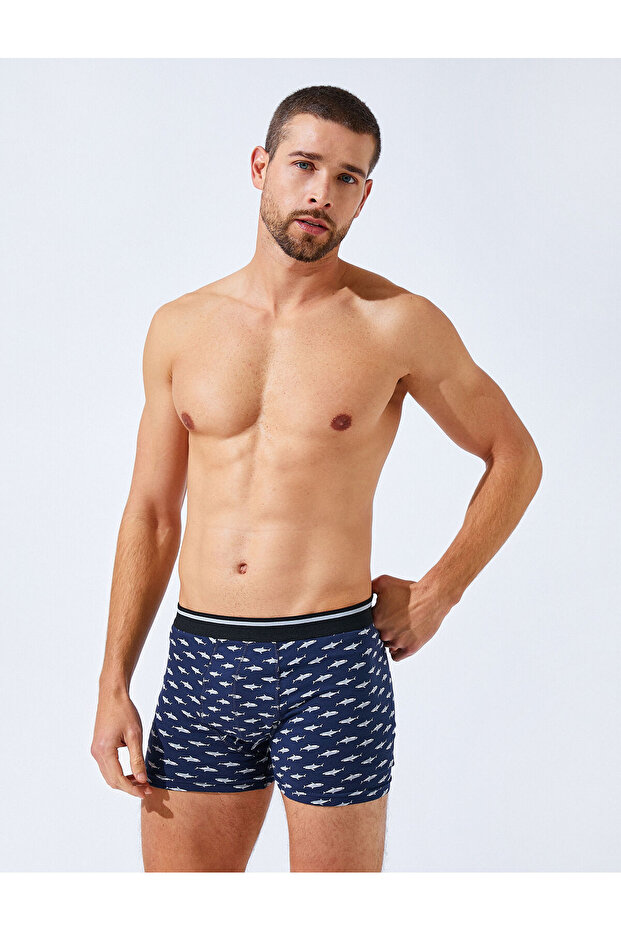 Pamuklu Erkek 3'lü Boxer Seti