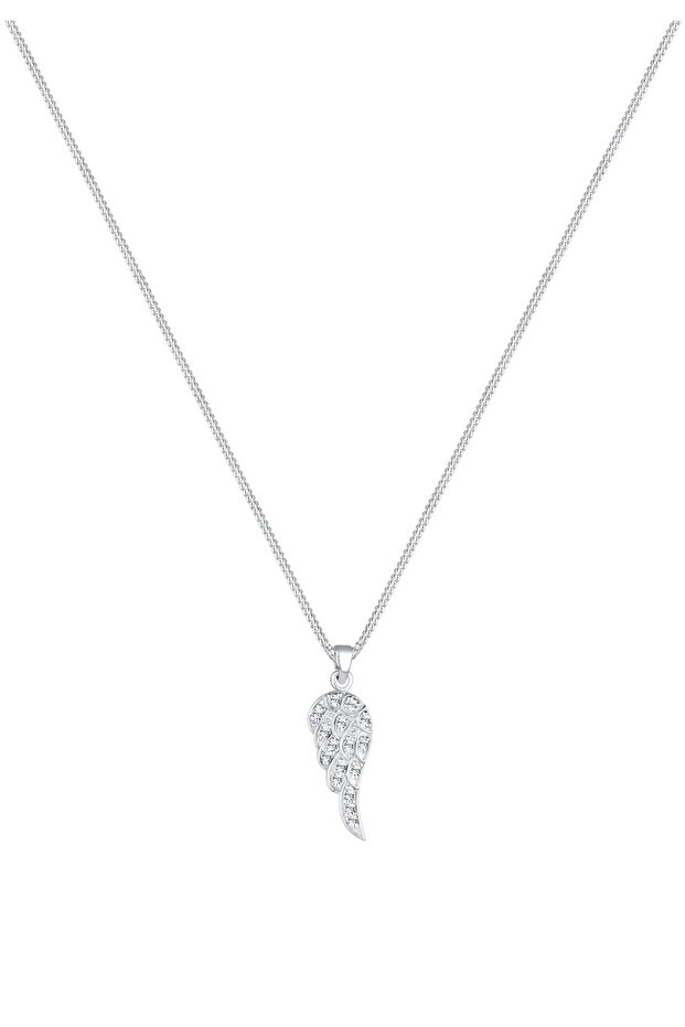 Dámský náhrdelník s křídly a přívěskem v boho stylu s krystaly ze stříbra 925 - 2