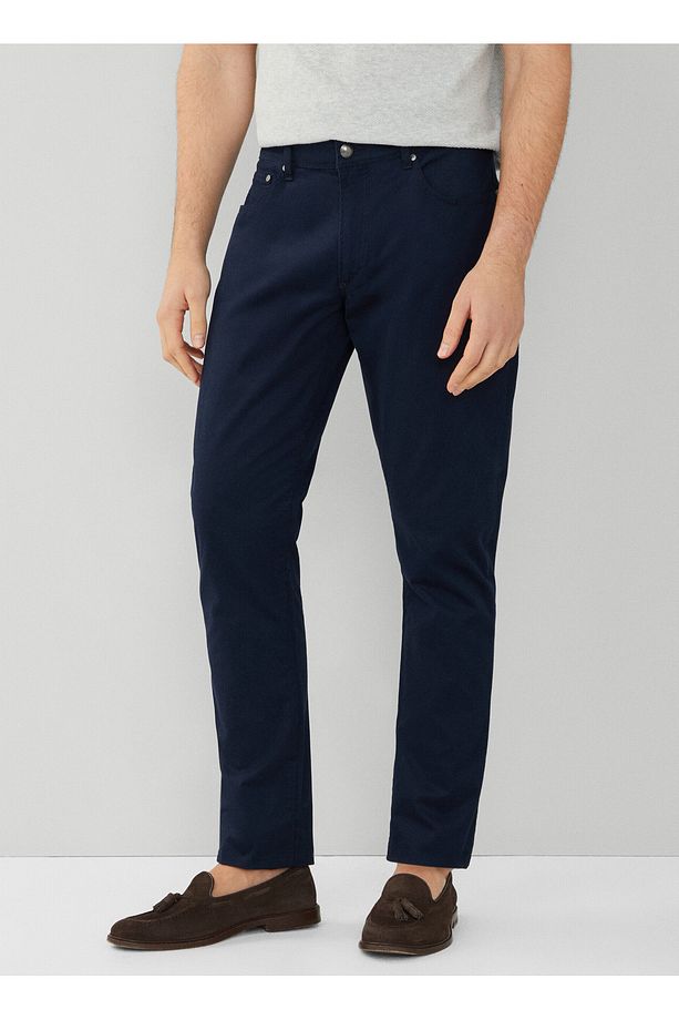 Normal Bel Normal Paça Slim Fit Lacivert Erkek Pantolon HM212491 - 2