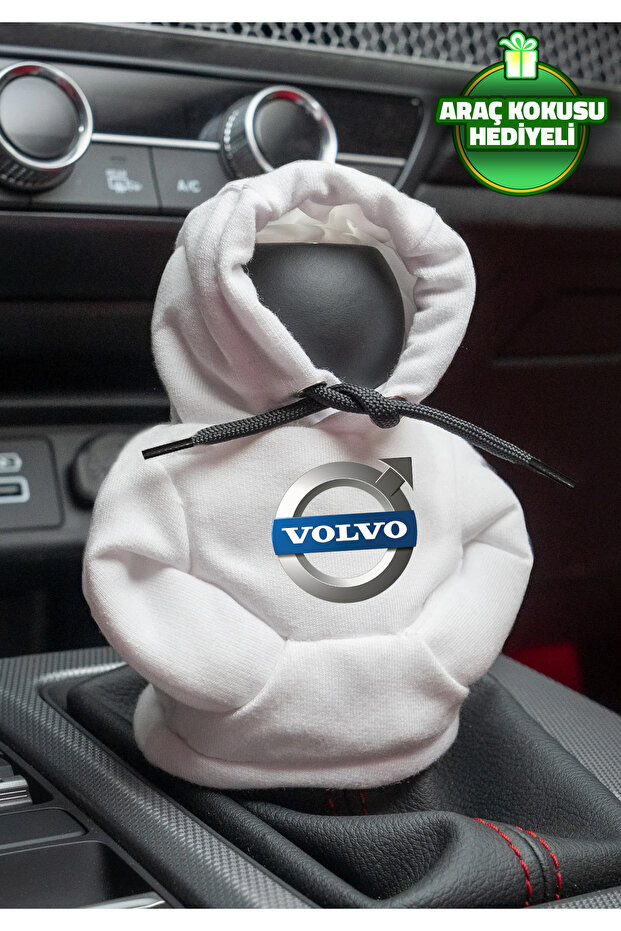Volvo White Gear Shift Hoodie Car Gear Shift Clothing Shift Fleece Auto Accessory Gear Shift Knob